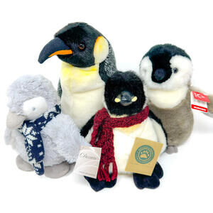 Penguin Plush Stuffed Animal Lot Aurora JB Bean 1998 Ganz Decoris Vintage NWT 🐧